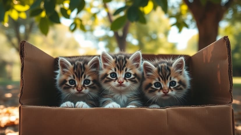 Kitten Rescue: Box Shakes, Revealing Tiny Lives