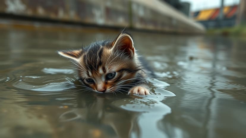 Kittens Thrown into Canal: Police Seek Suspect
