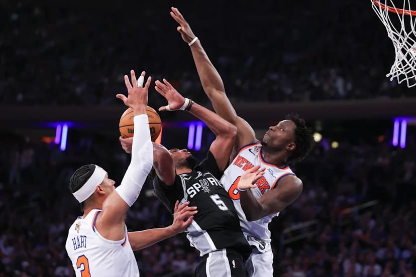 Trophy on Court, Knicks Lose Grip in Finals