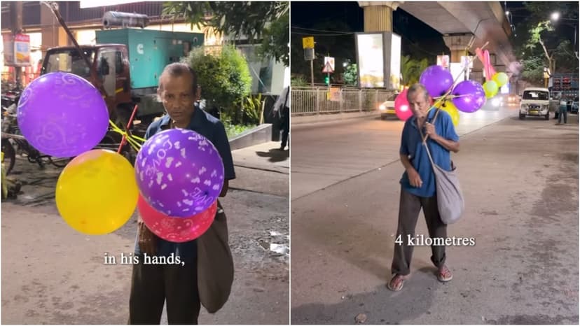 Kolkata Balloon Seller's 8km Daily Trek