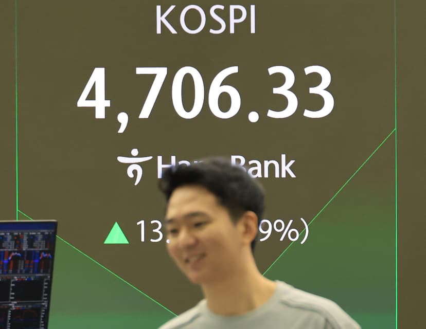 Kospi Hits Record High Above 4,700