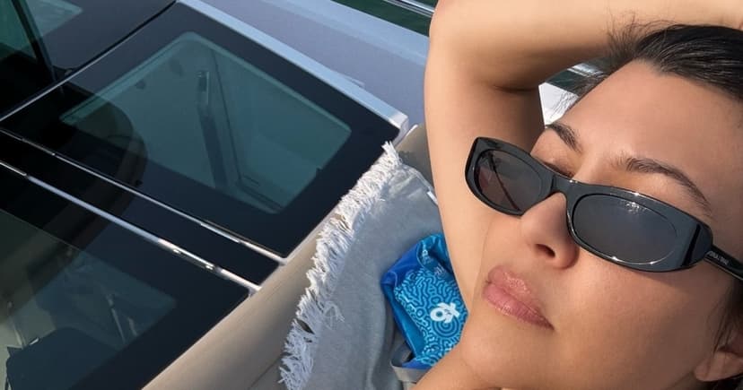Kardashian's Desert Bikini Flash