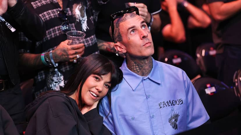 Kourtney Kardashian & Travis Barker Embrace Early Halloween Spookiness