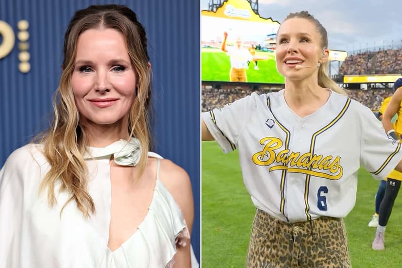 Kristen Bell Pitches Surprise Savannah Bananas Performance