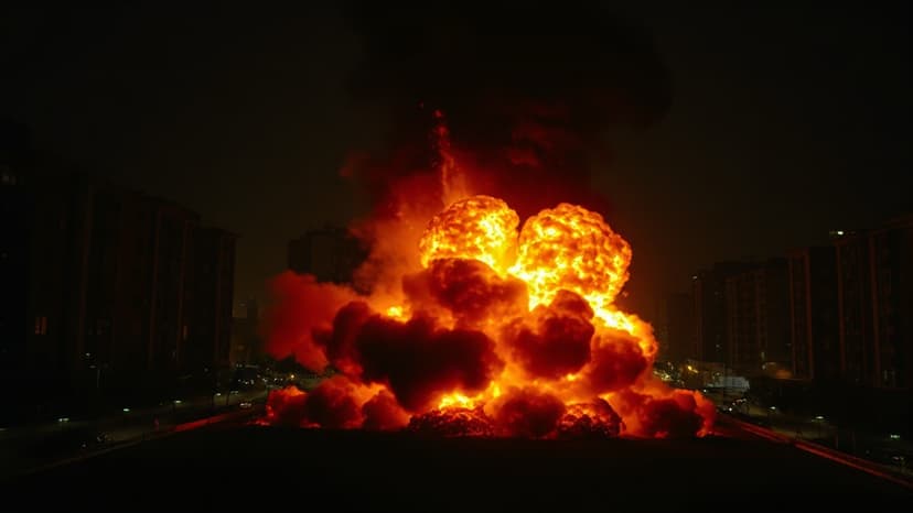 Fires Erupt in Kyiv After Russian Missile Barrage