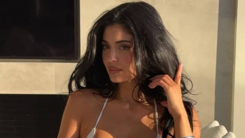 Kylie Jenner Stuns in White Micro Bikini