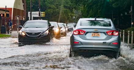 Lafayette Flooded: Traffic Lights Out Amid Downpour