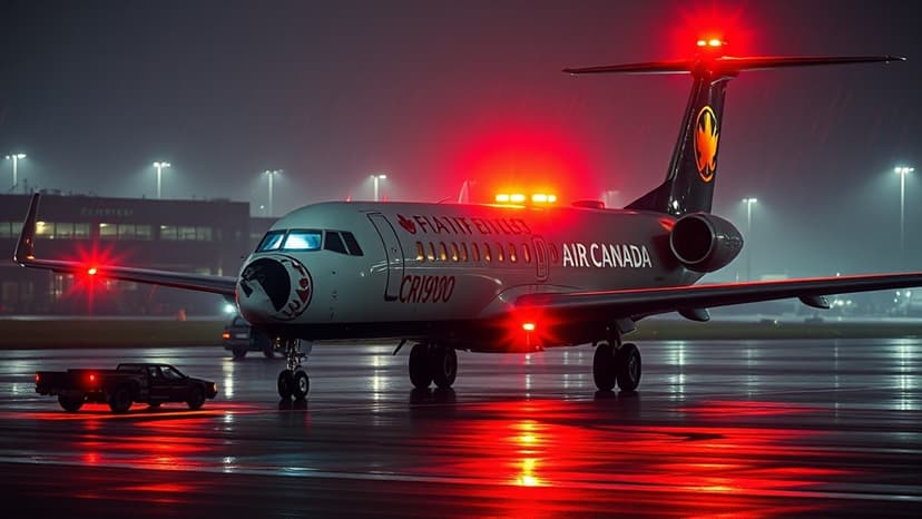 Runway Tragedy: Air Canada Jet Hits Fire Truck