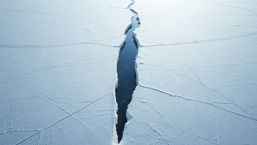 Massive 80-Mile Fracture Splits Lake Erie Ice