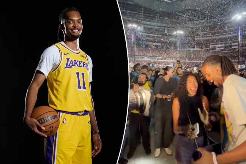 Lakers Star's On-Court Proposal Steals the Show