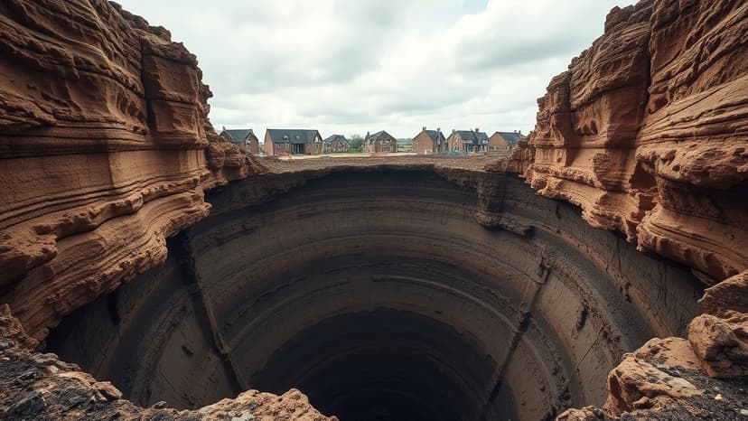 Lancashire Sinkhole: Work Begins on 100ft Chasm