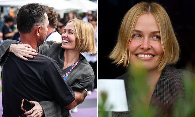Lara Worthington Reunites with Ricky Ponting at Grand Prix
