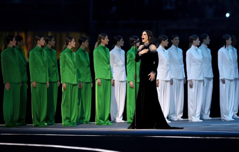 Laura Pausini opens Winter Olympics with emotional anthem