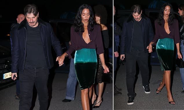 Laura Harrier Dazzles in Paris with Art Dealer Beau