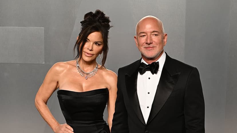 Sanchez Steals Show From Bezos at Oscars Party