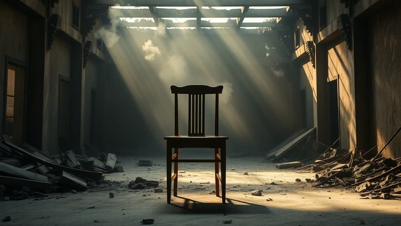 Woman Cleans Home Amidst Southern Lebanon Fires