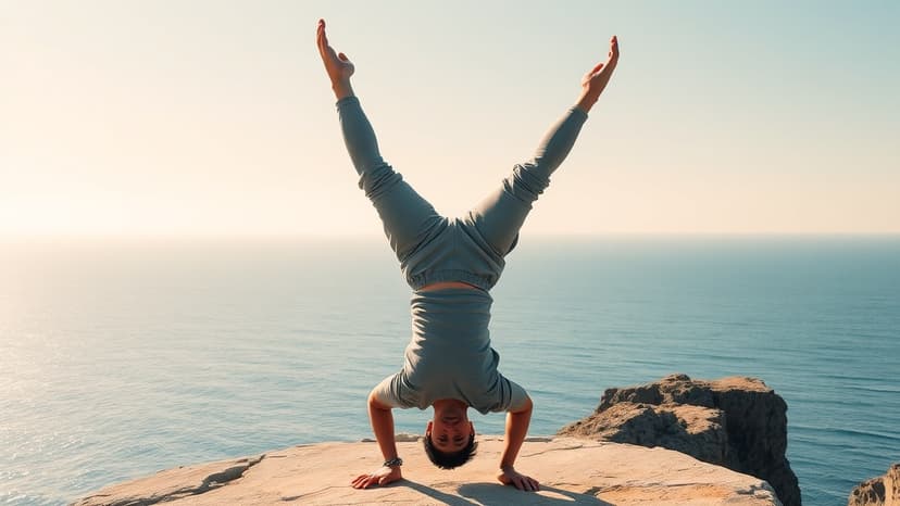 Lee Min-Ki Masters Headstand in Kerala