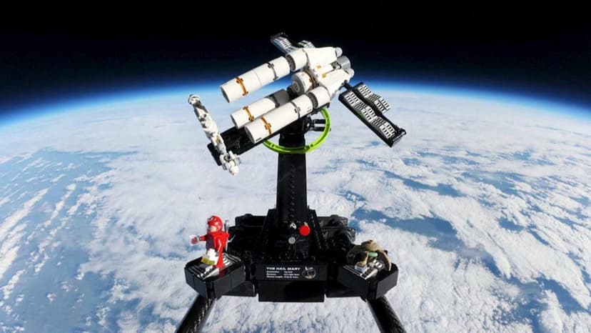 Lego Shuttle Soars to Record Altitude!