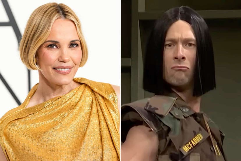 SNL Sketch Celebrates the Power of the Bob Haircut, with Leslie Bibb as the Commanding Officer