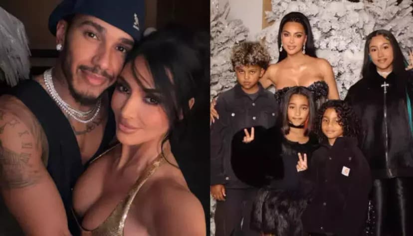 Lewis Hamilton Gifts Kim K's Kids a Furry Friend