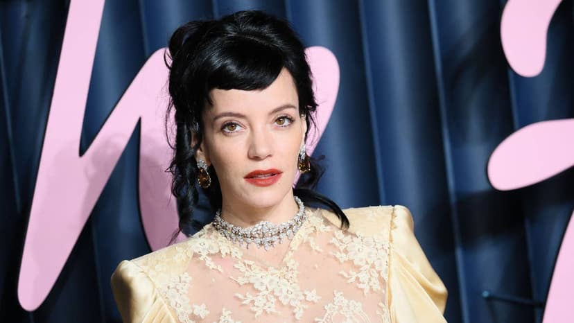 Lily Allen Stuns in Lingerie Look on Stage