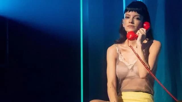 Lily Allen stuns in sheer top and mini skirt