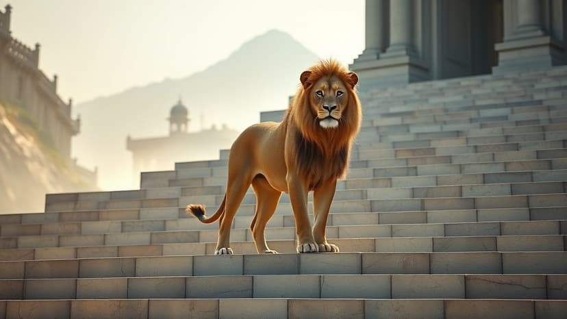 Lions Spotted Near Girnar Steps After Fatal Attack