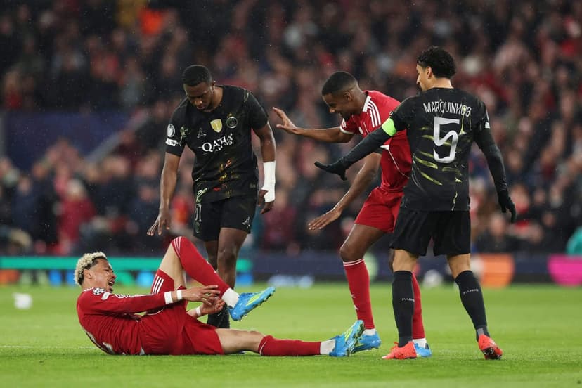 Liverpool Striker Ekitike Stretchered Off