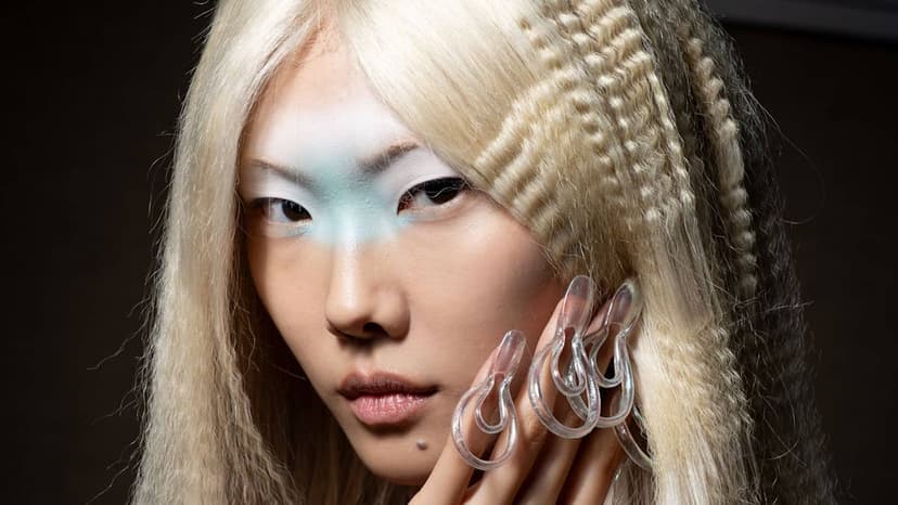 LFW Beauty: Neon Lashes & Crystal Cheeks Dazzle