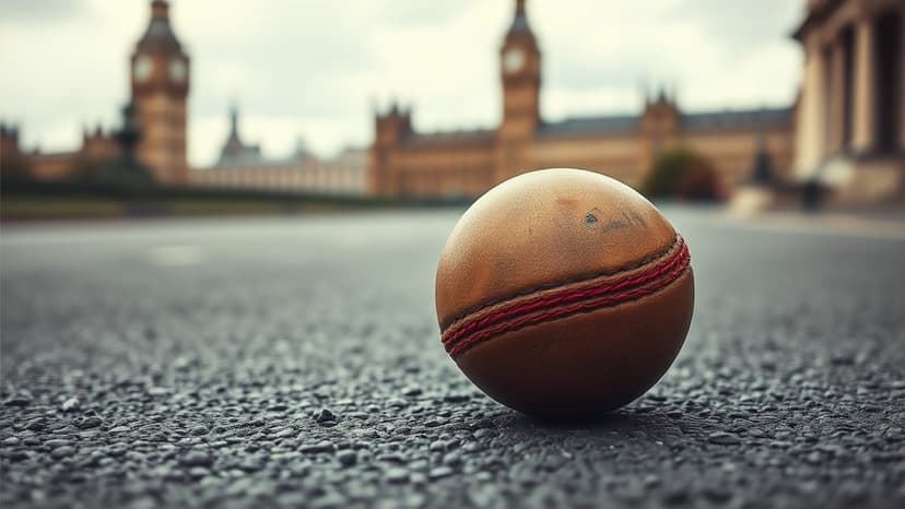 Runner Dons Cricket Gear for Marathon in Wife's Memory