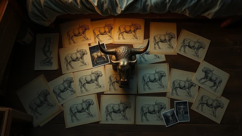 Bronze Bull's Lost Sketches Found Under Bed!