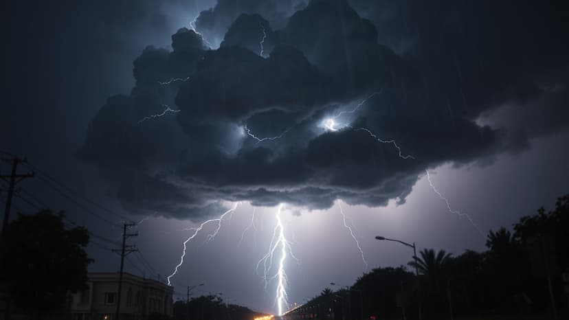 Lucknow Storm: Hail and Thunder Disrupt City Life