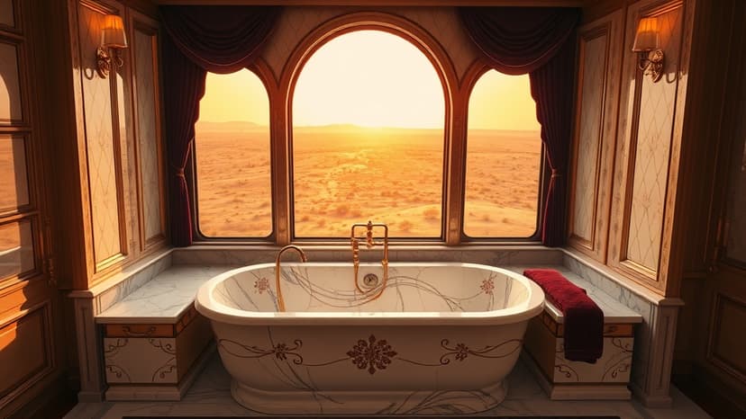 India's Palace on Wheels: Luxury Washrooms on Track