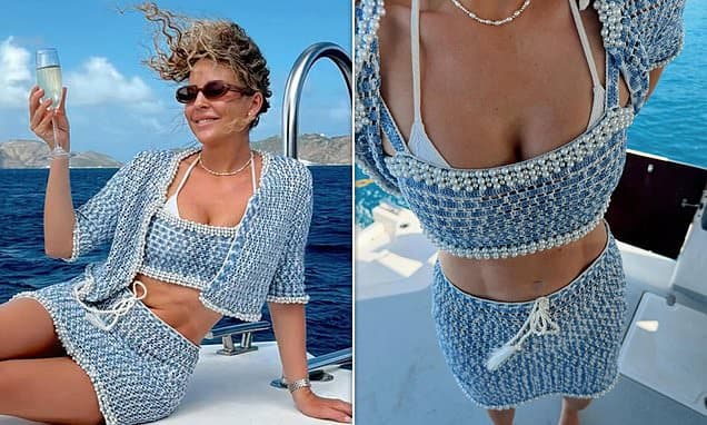 Lydia Bright Flaunts Figure on Luxe 35th Birthday Getaway