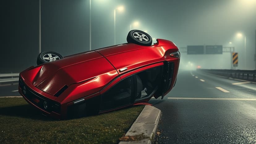 M11 Southbound Blocked After Vehicle Overturns