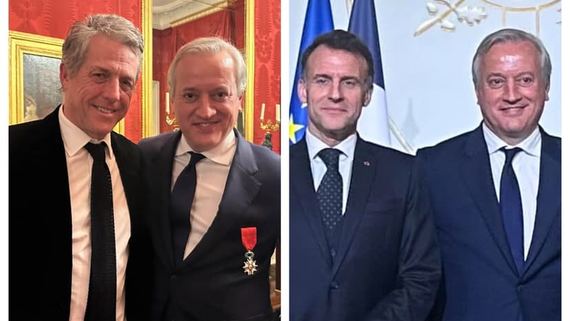 Macron Honors Media Mogul Delport with Legion of Honor