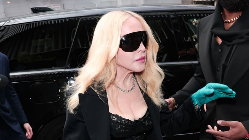 Madonna Stuns in Sultry Slip Dress in Milan