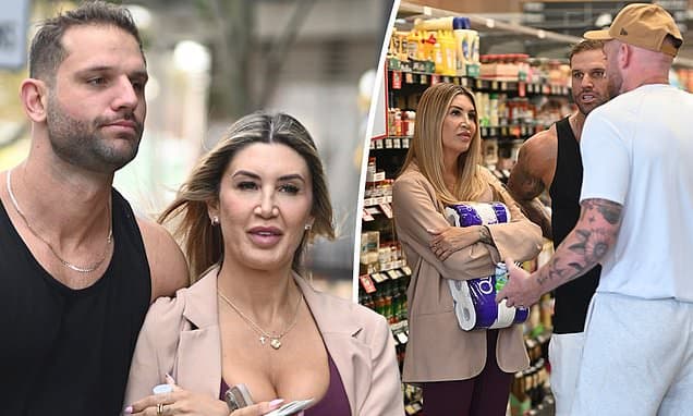 MAFS couple & rival husband spotted grocery shopping