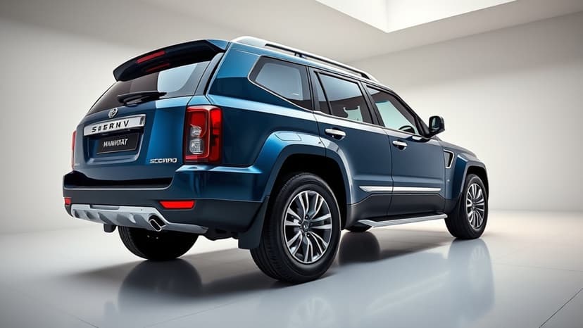 Scorpio N XL: Digital Render Adds Third-Row Space