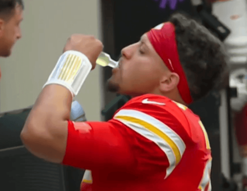 Mahomes' Pre-Game Drink Sparks Wild Speculation