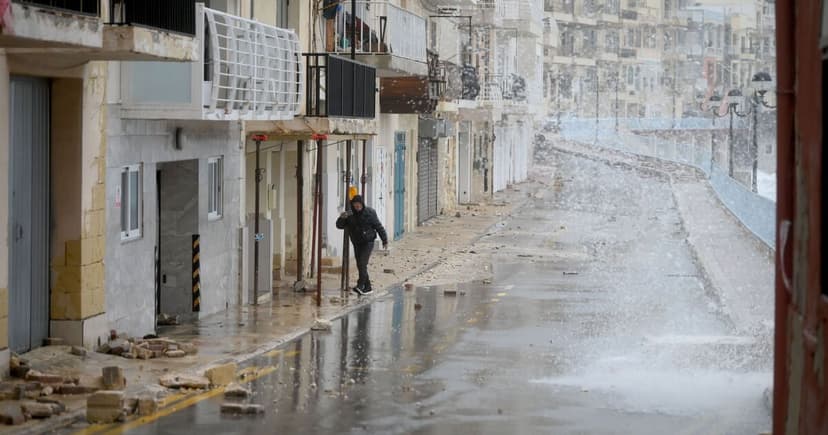 Malta Storm Chaos: Ghost Town as Harry Hits