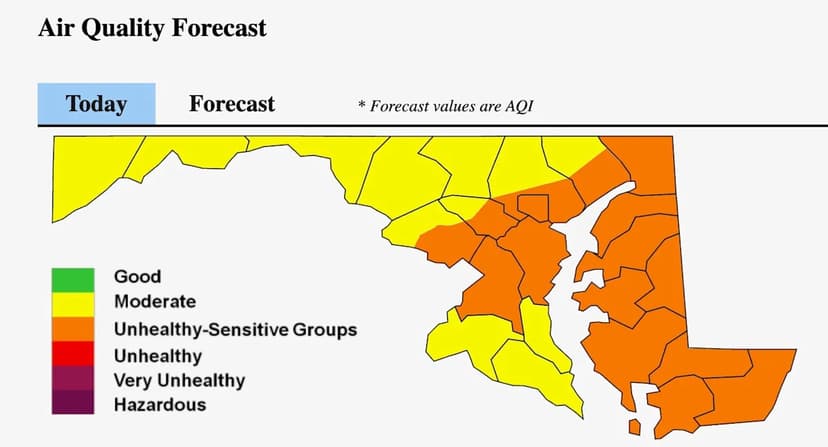 Maryland Chokes on Smoke: Code Orange Alert Issued
