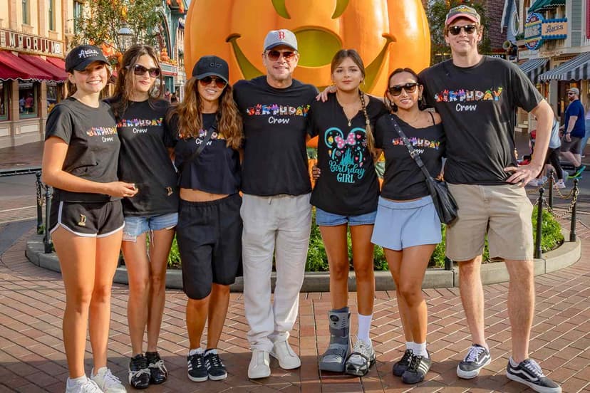 Matt Damon's Daughter Gia Turns 18 at Disneyland