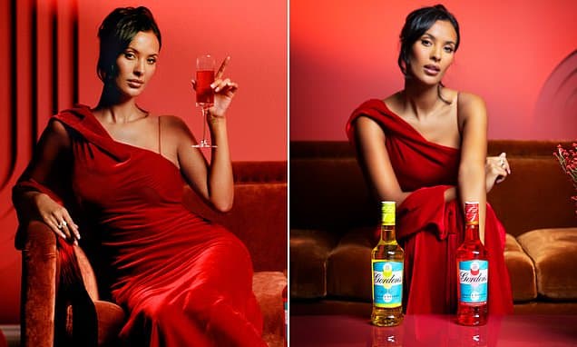 Maya Jama Dazzles in Red for Festive Season