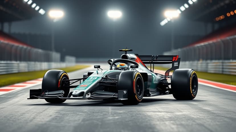 Maya Jama Stuns at Qatar Grand Prix in Chic Ensemble