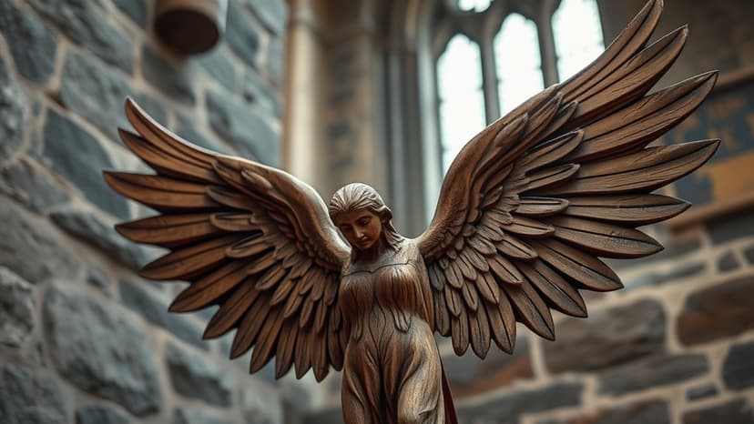 Medieval Angels' Wings Mimic Endangered Birds
