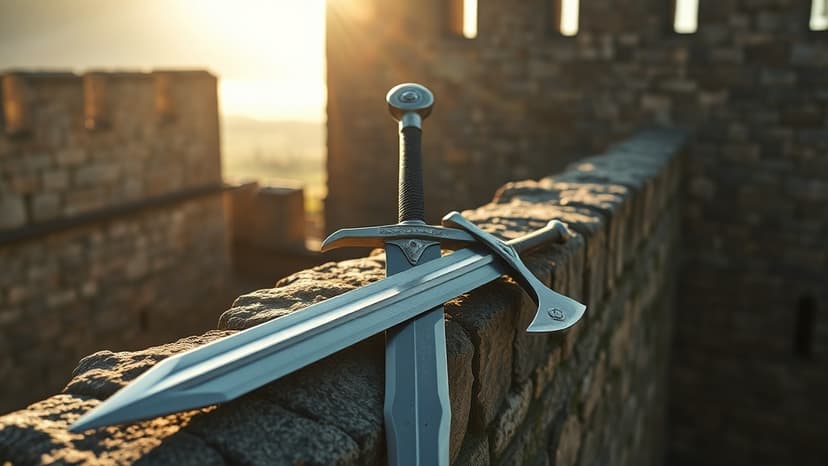 Medieval Combat: Swords Clash in Danish Fortress