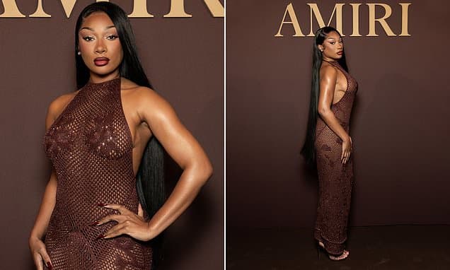 Megan Thee Stallion's sheer gown turns heads at Milan Fashion Week