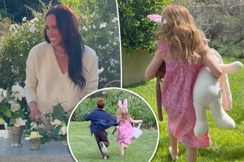 Meghan's kids Easter fun vs. Royals' somber service