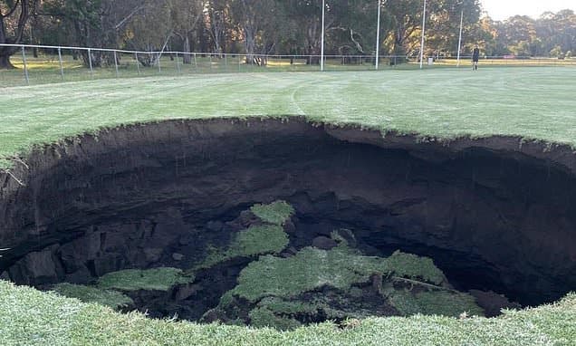 Melbourne Park Swallowed by Mysterious Sinkhole